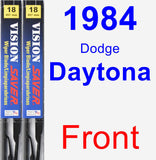 Front Wiper Blade Pack for 1984 Dodge Daytona - Vision Saver