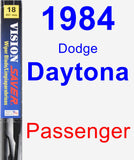 Passenger Wiper Blade for 1984 Dodge Daytona - Vision Saver