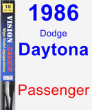Passenger Wiper Blade for 1986 Dodge Daytona - Vision Saver