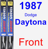 Front Wiper Blade Pack for 1987 Dodge Daytona - Vision Saver