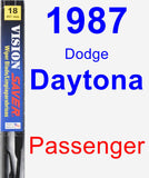 Passenger Wiper Blade for 1987 Dodge Daytona - Vision Saver
