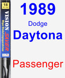 Passenger Wiper Blade for 1989 Dodge Daytona - Vision Saver