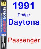 Passenger Wiper Blade for 1991 Dodge Daytona - Vision Saver