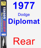 Rear Wiper Blade for 1977 Dodge Diplomat - Vision Saver
