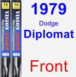 Front Wiper Blade Pack for 1979 Dodge Diplomat - Vision Saver