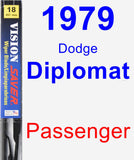 Passenger Wiper Blade for 1979 Dodge Diplomat - Vision Saver