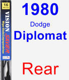 Rear Wiper Blade for 1980 Dodge Diplomat - Vision Saver