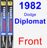 Front Wiper Blade Pack for 1982 Dodge Diplomat - Vision Saver