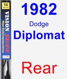 Rear Wiper Blade for 1982 Dodge Diplomat - Vision Saver