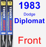 Front Wiper Blade Pack for 1983 Dodge Diplomat - Vision Saver