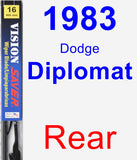 Rear Wiper Blade for 1983 Dodge Diplomat - Vision Saver