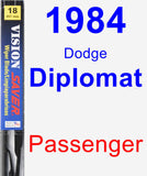 Passenger Wiper Blade for 1984 Dodge Diplomat - Vision Saver