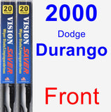 Front Wiper Blade Pack for 2000 Dodge Durango - Vision Saver