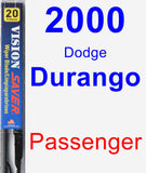 Passenger Wiper Blade for 2000 Dodge Durango - Vision Saver