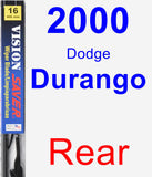 Rear Wiper Blade for 2000 Dodge Durango - Vision Saver