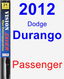 Passenger Wiper Blade for 2012 Dodge Durango - Vision Saver
