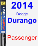 Passenger Wiper Blade for 2014 Dodge Durango - Vision Saver