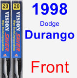 Front Wiper Blade Pack for 1998 Dodge Durango - Vision Saver
