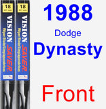 Front Wiper Blade Pack for 1988 Dodge Dynasty - Vision Saver