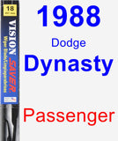 Passenger Wiper Blade for 1988 Dodge Dynasty - Vision Saver