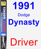 Driver Wiper Blade for 1991 Dodge Dynasty - Vision Saver