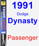 Passenger Wiper Blade for 1991 Dodge Dynasty - Vision Saver