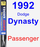Passenger Wiper Blade for 1992 Dodge Dynasty - Vision Saver