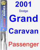 Passenger Wiper Blade for 2001 Dodge Grand Caravan - Vision Saver
