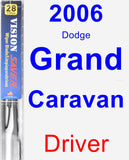 Driver Wiper Blade for 2006 Dodge Grand Caravan - Vision Saver
