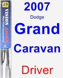 Driver Wiper Blade for 2007 Dodge Grand Caravan - Vision Saver