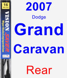 Rear Wiper Blade for 2007 Dodge Grand Caravan - Vision Saver