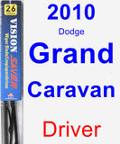 Driver Wiper Blade for 2010 Dodge Grand Caravan - Vision Saver