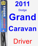 Driver Wiper Blade for 2011 Dodge Grand Caravan - Vision Saver