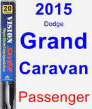 Passenger Wiper Blade for 2015 Dodge Grand Caravan - Vision Saver