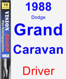 Driver Wiper Blade for 1988 Dodge Grand Caravan - Vision Saver