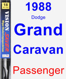 Passenger Wiper Blade for 1988 Dodge Grand Caravan - Vision Saver