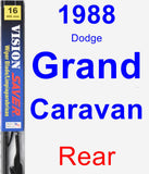 Rear Wiper Blade for 1988 Dodge Grand Caravan - Vision Saver