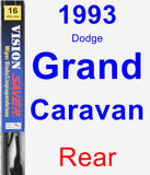 Rear Wiper Blade for 1993 Dodge Grand Caravan - Vision Saver