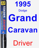 Driver Wiper Blade for 1995 Dodge Grand Caravan - Vision Saver