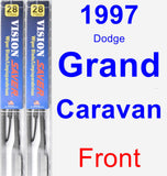 Front Wiper Blade Pack for 1997 Dodge Grand Caravan - Vision Saver