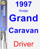 Driver Wiper Blade for 1997 Dodge Grand Caravan - Vision Saver