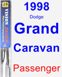 Passenger Wiper Blade for 1998 Dodge Grand Caravan - Vision Saver