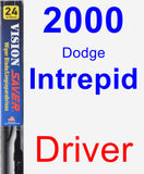 Driver Wiper Blade for 2000 Dodge Intrepid - Vision Saver