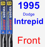 Front Wiper Blade Pack for 1995 Dodge Intrepid - Vision Saver