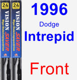 Front Wiper Blade Pack for 1996 Dodge Intrepid - Vision Saver