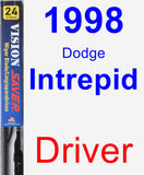 Driver Wiper Blade for 1998 Dodge Intrepid - Vision Saver