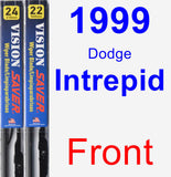 Front Wiper Blade Pack for 1999 Dodge Intrepid - Vision Saver