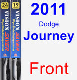 Front Wiper Blade Pack for 2011 Dodge Journey - Vision Saver