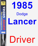 Driver Wiper Blade for 1985 Dodge Lancer - Vision Saver