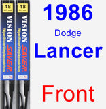 Front Wiper Blade Pack for 1986 Dodge Lancer - Vision Saver